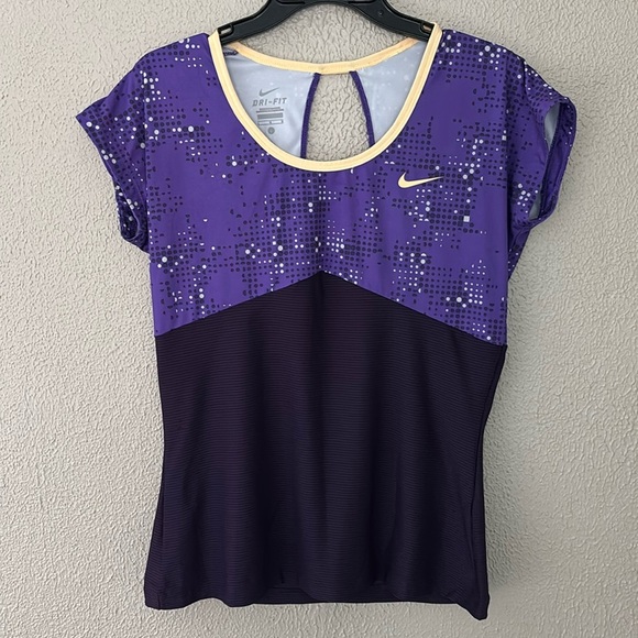 Women’s Nike Dri-Fit Active Top, Large, Keyhole Back, Purple - Picture 1 of 6
